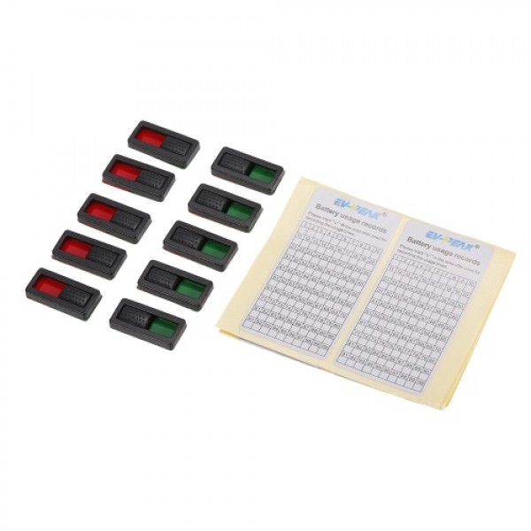 10pcs EV-PEAK GA102 Power Display Indicator Charge Marker Record Sticker for Rechargeable Battery