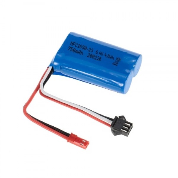 6.4V 750mAh Li-ion Rechargeable Battery for WLtoys A959-A A979-A RC Buggy Car