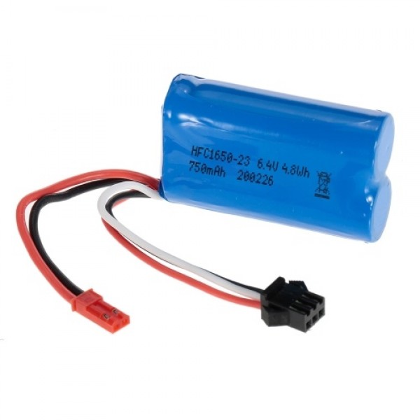 6.4V 750mAh Li-ion Rechargeable Battery for WLtoys A959-A A979-A RC Buggy Car