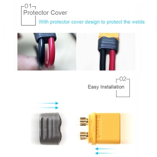 10 Pairs Original AMASS XT60 Plug Connector Male Female Set for FPV Racing Quadcopter Multirotor Airplane