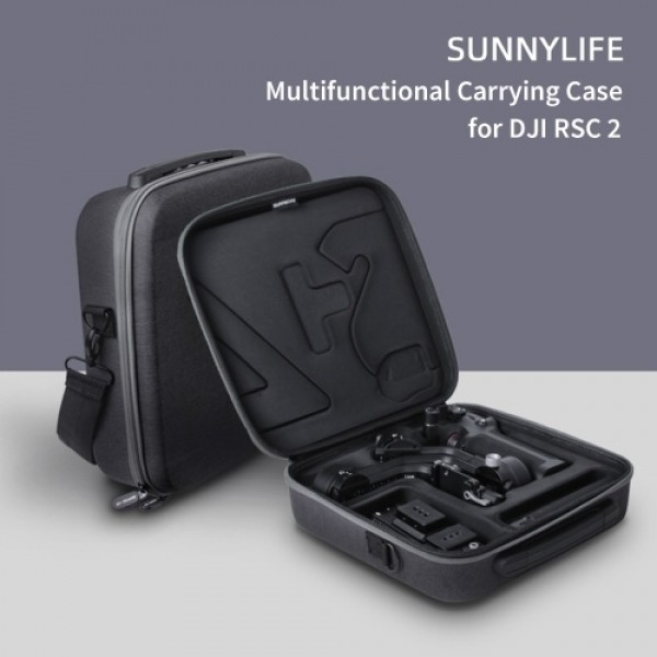 Carrying Case Portable Bag Compatible with DJI RSC2 Gimbal Durable Shock-proof Storage Box Handbags with Adjustable Shoulder Str