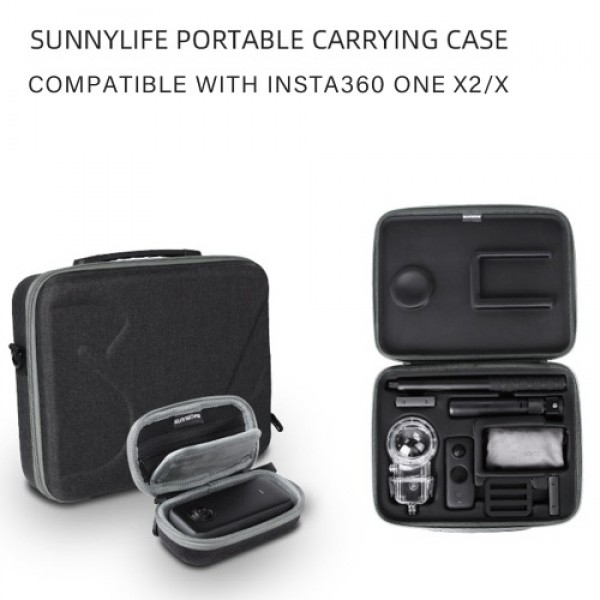 Replacement for Insta360 ONE X2/X Portable Carrying Case Multifunctional Storage Travel Bag for Camera Body Fittings