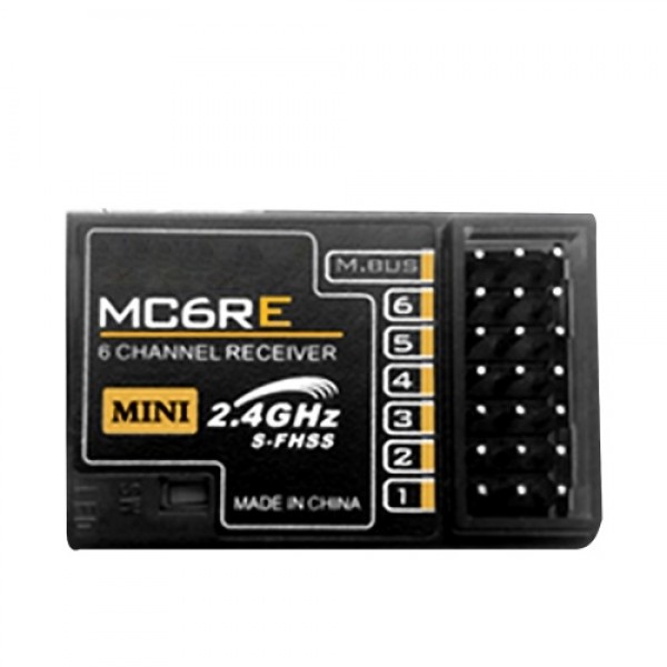 MC6C 2.4G S-FHSS 6CH Mode 2 Transmitter with MC6RE 6CH Receiver for RC Fixed-wing Quadcopter Multicopter Drone