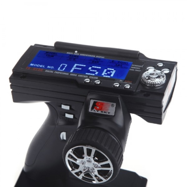 FS-GT3B 2.4G 3CH Radio Model Remote Control LCD Transmitter &amp; Receiver for RC Car Boat