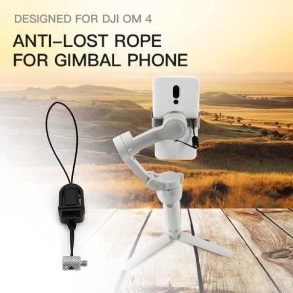 Compatible with DJI OM4 Mobile 3 Phone Holder Clip Anti-lost Rope Strap Anti-drop Expansion Accessory