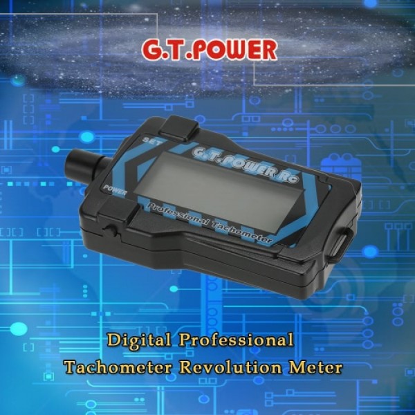 G.T.POWER RC Digital Professional Tachometer Revolution Meter for RC Aircraft Helicopter Quadcopter