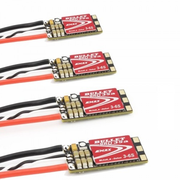 4PCS EMAX DSHOT Bullet Series 35A PRO 3-6S BLHELI_S ESC