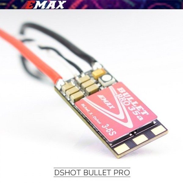 4PCS EMAX DSHOT Bullet Series 35A PRO 3-6S BLHELI_S ESC