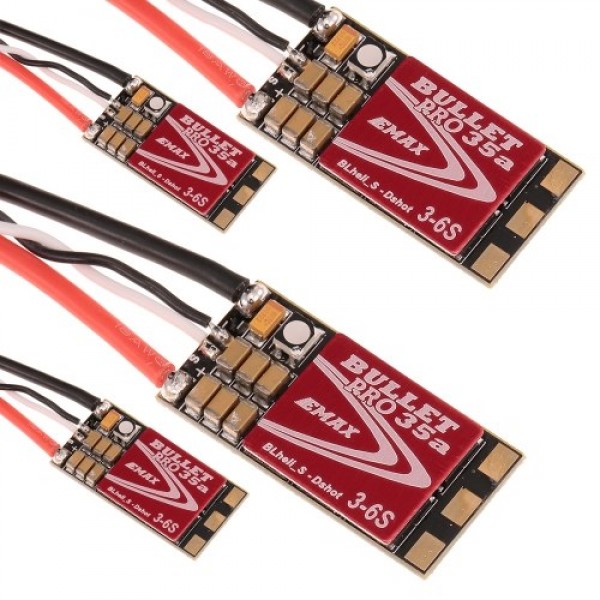 4PCS EMAX DSHOT Bullet Series 35A PRO 3-6S BLHELI_S ESC