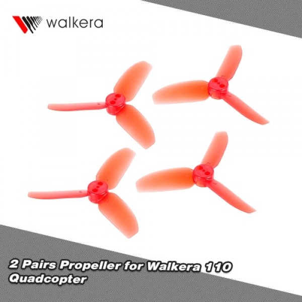 2 Pairs Original Walkera Rodeo 110-Z-01 3-Blade Propeller CW / CCW for Walkera Rodeo 110 FPV Racing Quadcopter