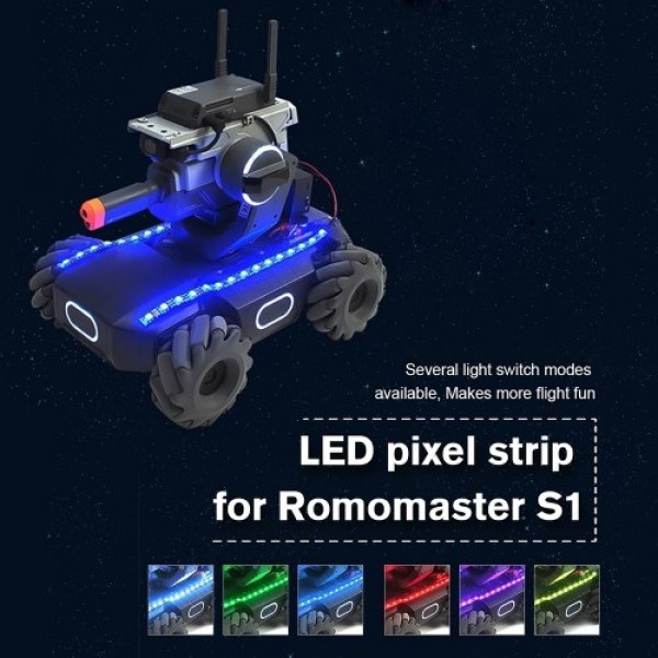 Colorful LED Light Strip for DJI RoboMaster S1 with Remote Control PVC Waterproof Bending Resistance Insulated Marquee Switch Mu