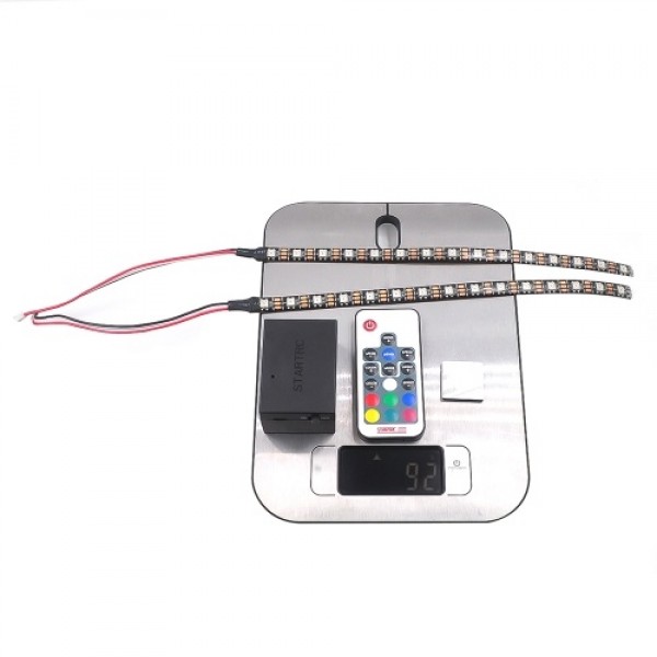 Colorful LED Light Strip for DJI RoboMaster S1 with Remote Control PVC Waterproof Bending Resistance Insulated Marquee Switch Mu