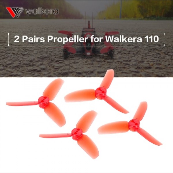 2 Pairs Original Walkera Rodeo 110-Z-01 3-Blade Propeller CW / CCW for Walkera Rodeo 110 FPV Racing Quadcopter