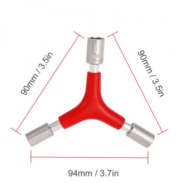 Y-Type Triangle Hex Nut 8mm 9 mm 10mm 3-Way Socket Wrench Spanner FPV Quadcopter Propeller Changer Universal RC Tool