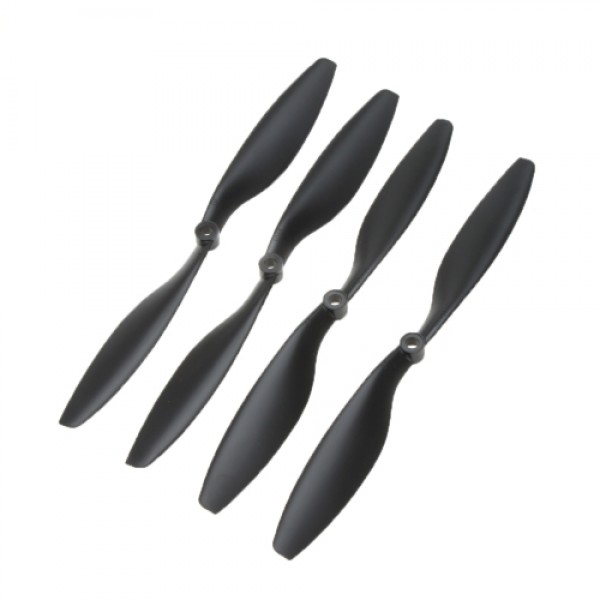 2 Pairs Carbon Nylon 10x4.5" 1045 1045R CW CCW Propeller Black for DJI F450 500 F550 FPV Multi-Copter QuadCopter APC