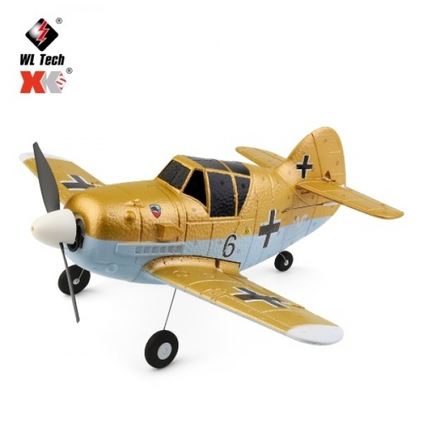 WLtoys A250 RC Airplane 2.4GHz 4CH RC Plane 6-axis Gyro Gliding Aircraft Flight Toys BF109 Model