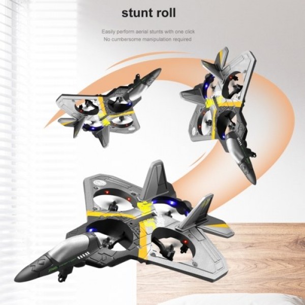 2.4GHz 6CH EPP RC Plane 4 Motor RC Aircraft with Function Gravity Sensing Stunt Roll Cool Light