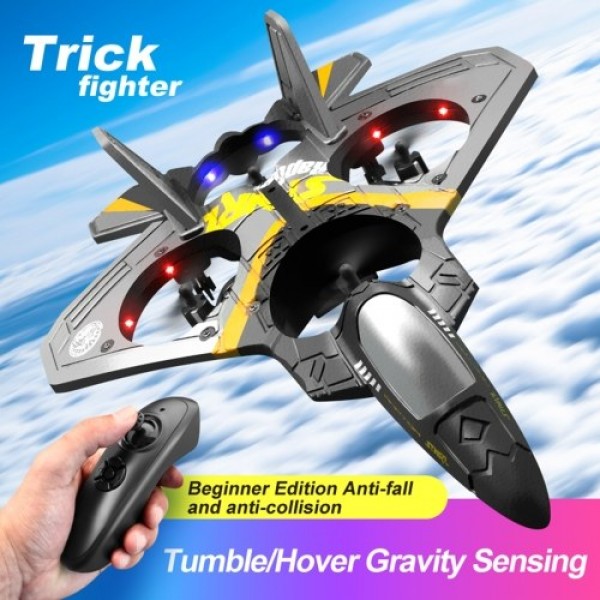 2.4GHz 6CH EPP RC Plane 4 Motor RC Aircraft with Function Gravity Sensing Stunt Roll Cool Light