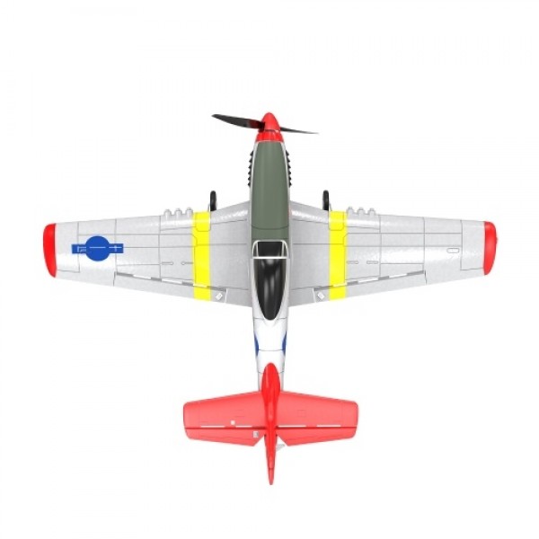 Mini Mustang P-51D 761-5 RC Airplane 2.4GHz 4CH 6-axis Gyro Gliding Aircraft Flight Toys One-Key U Turn 3 Flight Modes for Begin