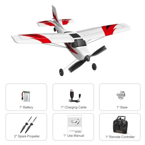 2.4GHz 4CH RC Plane 6-axis Gyro Gliding Aircraft Flight One-click Return 3 Flight Modes