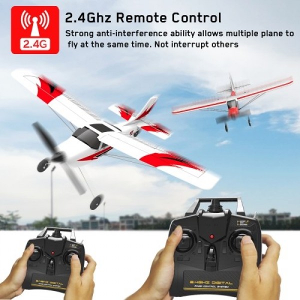 2.4GHz 4CH RC Plane 6-axis Gyro Gliding Aircraft Flight One-click Return 3 Flight Modes