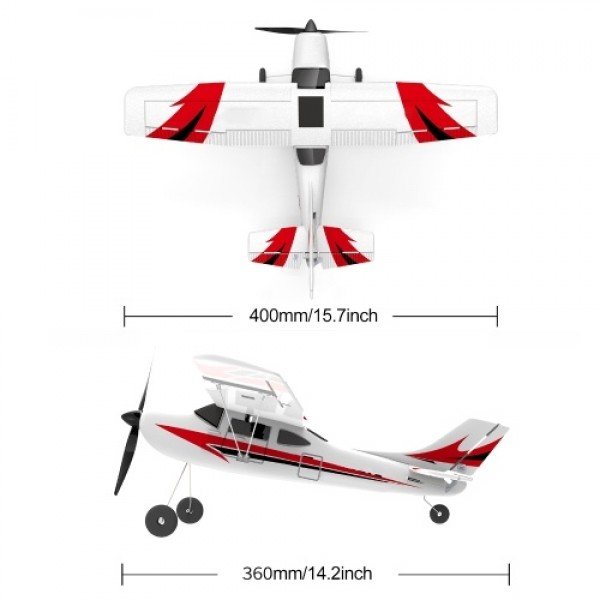 2.4GHz 4CH RC Plane 6-axis Gyro Gliding Aircraft Flight One-click Return 3 Flight Modes