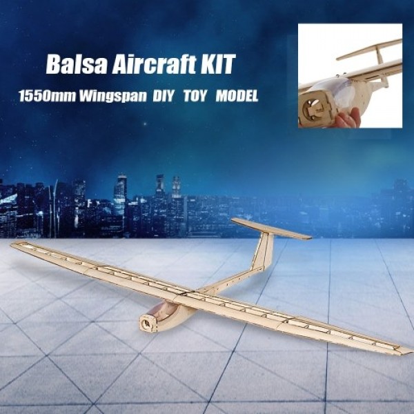 Dancing Wings Hobby F1501 Balsa RC Airplane Glider