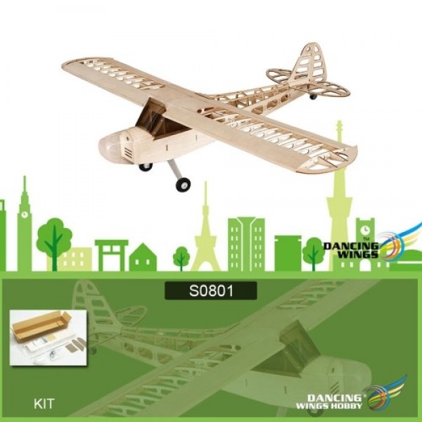 Dancing Wings Hobby S0801 Balsa Wood RC Airplane