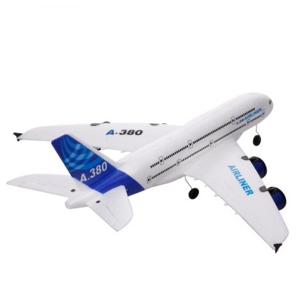 A380 2.4G 3CH RC Airplane Flying Aircraft Glider with LED Searchlight