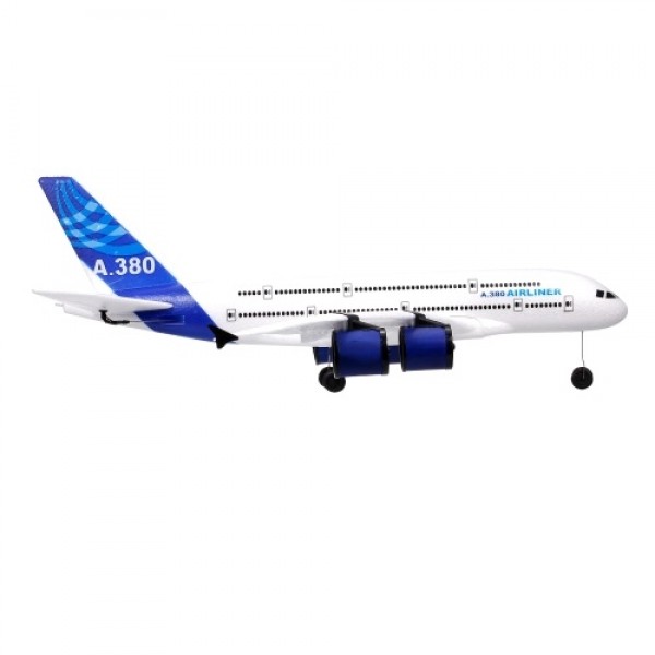 A380 2.4G 3CH RC Airplane Flying Aircraft Glider with LED Searchlight