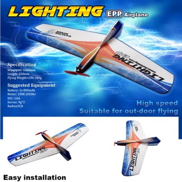 Dancing Wings Hobby E1101 Lighting 1060mm Wingspan