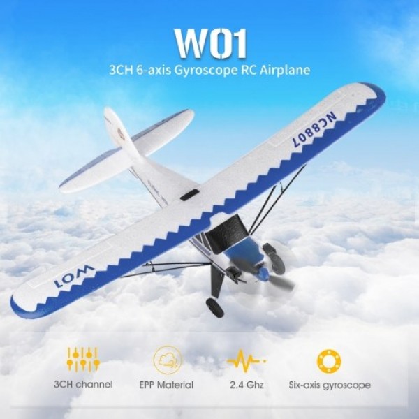 YU XIANG W01 RC Airplane 2.4GHz 3CH 6-axis Gyro RC Plane Gliding J3 Aircraft Model Flight Toys for Adults Kids Boys