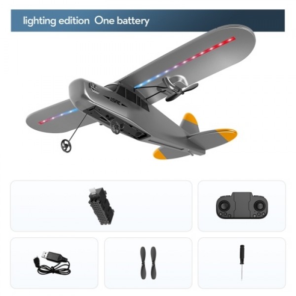 LSRC-B3 RC Airplane 2.4GHz RC Plane Flight Toys with LED Lights