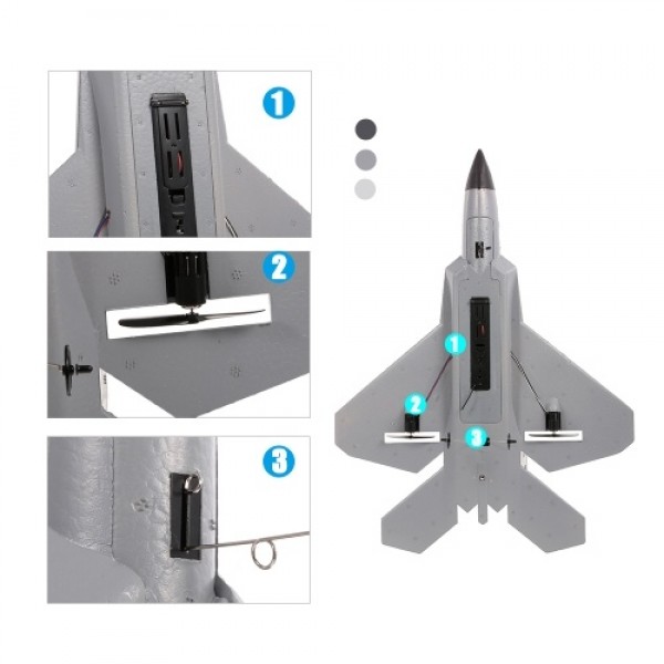 FX822 F-22 Raptor Model Fighter Airplane