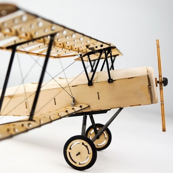 Dancing Wings Hobby VX10 1/18 De Havilland Tiger Moth 400mm Wingspan Wooden Static Airplane Model