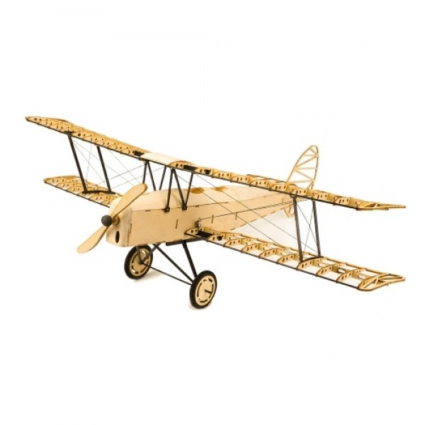 Dancing Wings Hobby VX10 1/18 De Havilland Tiger Moth 400mm Wingspan Wooden Static Airplane Model