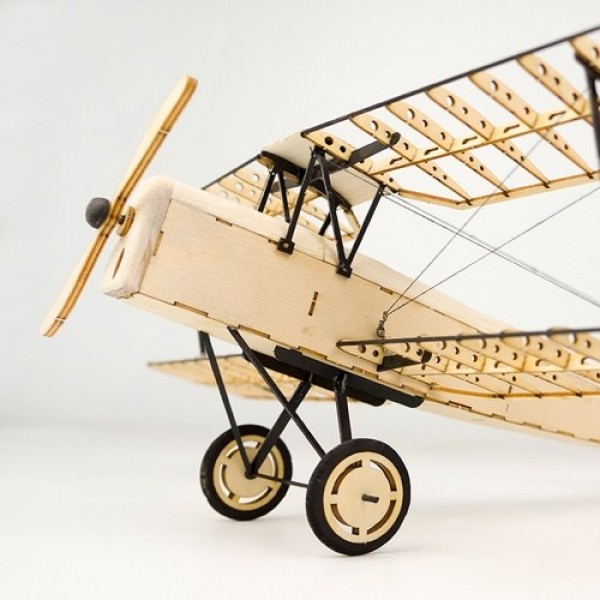 Dancing Wings Hobby VX10 1/18 De Havilland Tiger Moth 400mm Wingspan Wooden Static Airplane Model