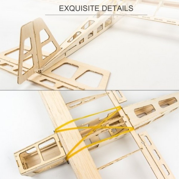 Dancing Wings Hobby R03 STICK-06 Airplane 580mm Wingspan Balsa Wood Aircraft DIY Flying Toy KIT Version