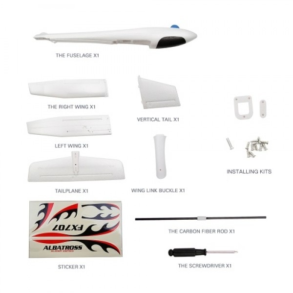 FX707S Airplane Hand Launch Glider Plane Throwing Airplane Soft Foam Airplane Aircraft Model DIY Toys