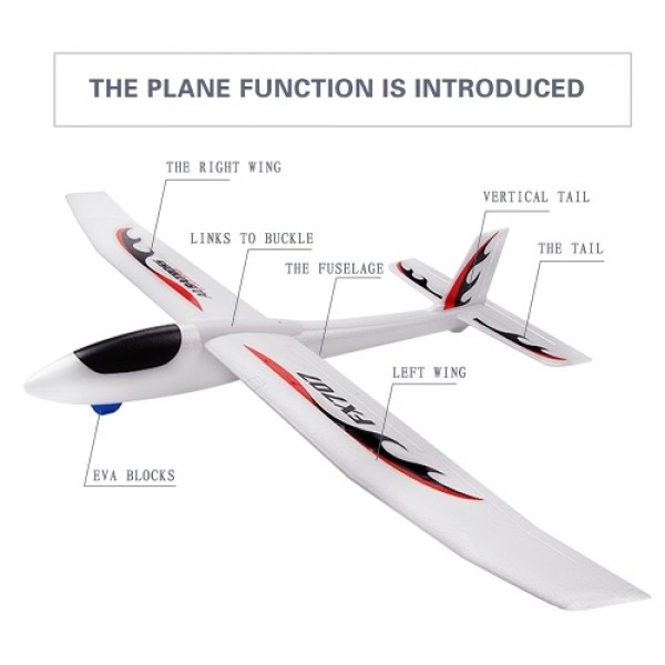 FX707S Airplane Hand Launch Glider Plane Throwing Airplane Soft Foam Airplane Aircraft Model DIY Toys