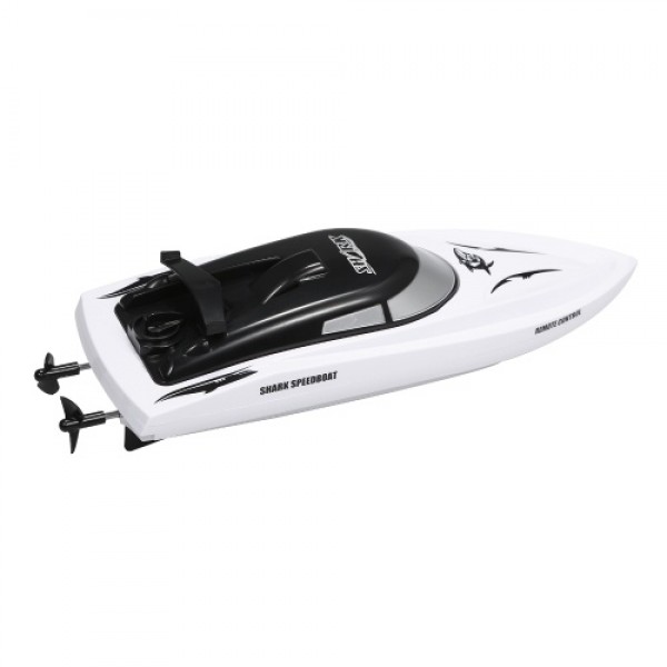 Remote Control Boats 2.4GHz RC Boat Shark Toy Gift with Removable Shark Shell