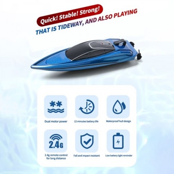 Mini RC Boat Remote Control Boat Waterproof RC Toy