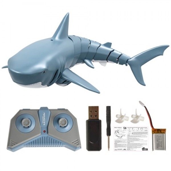 Mini RC Shark Remote Control Toy Swim Toy Underwater RC Boat Electric Racing Boat Spoof Toy Pool