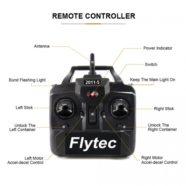 Flytec 2011-5 Fish Finder 1.5kg Loading 500m Remote Control Fishing Bait Boat RC Boat