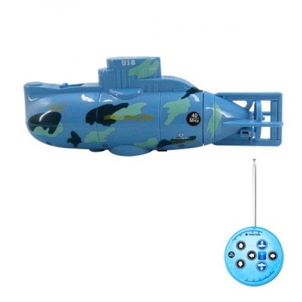 Mini RC Submarine Remote Control Boat Waterproof Diving Toy Gift for Kids