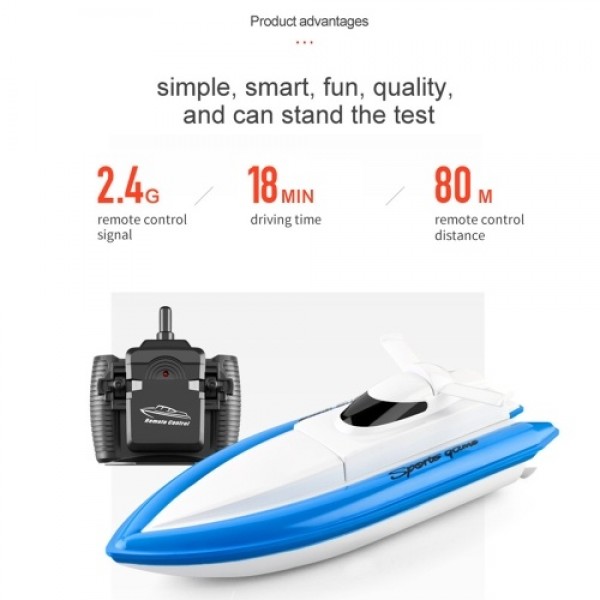 2.4G 20km/h RC Boat RC Toy Remote Control Boats with Bag