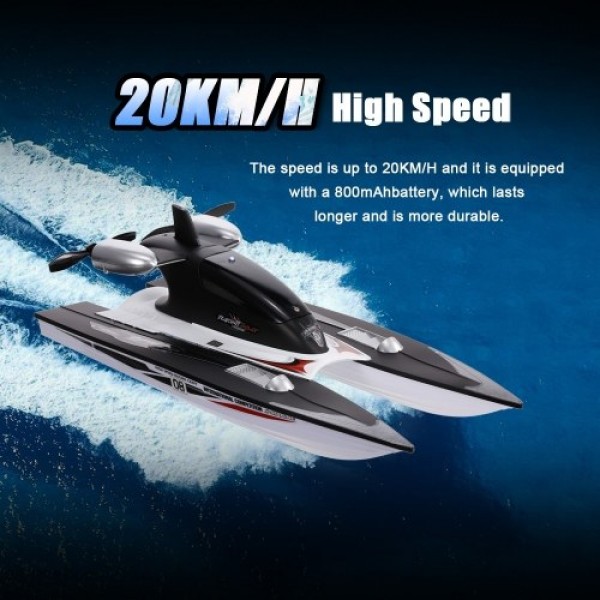 FY616 2.4G 2CH Remote Control Racing Boat 20km/h High Speed Remote Control Boat