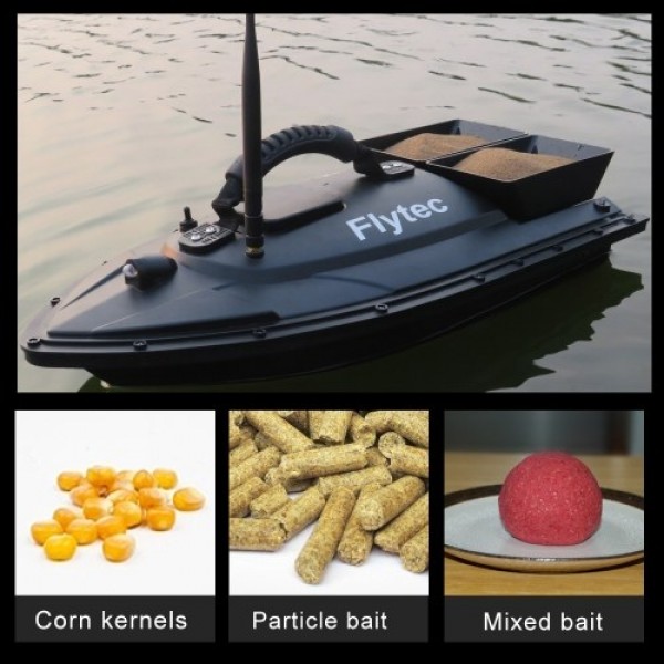 Flytec V500 RC Fishing Bait Boat RC Boat Fish Finder 1.5kg Loading 500M Remote Control Double Motor Night Light