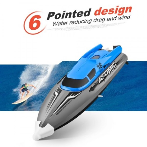 2.4GHz 4 Channel RC Boat Remote Control Boat 30KM/H High Speed IPV7 Waterproof Racing Boat for Kids Adults