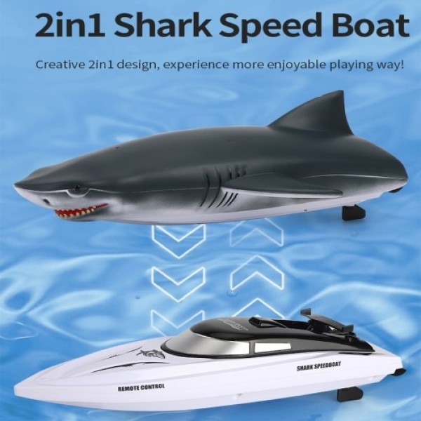 705 2.4GHz RC Boat Remote Control Boat Waterproof Toy for Lake Pool